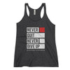 Never Quit Never Give Up Racer back Tank Ladies Black