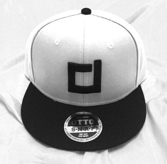 Dissident D White-Black Flat Bill SnapBack