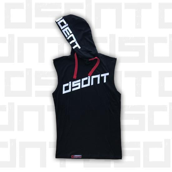 Dissident Gym Wear Sleeveless TUNE OUT Hoodie