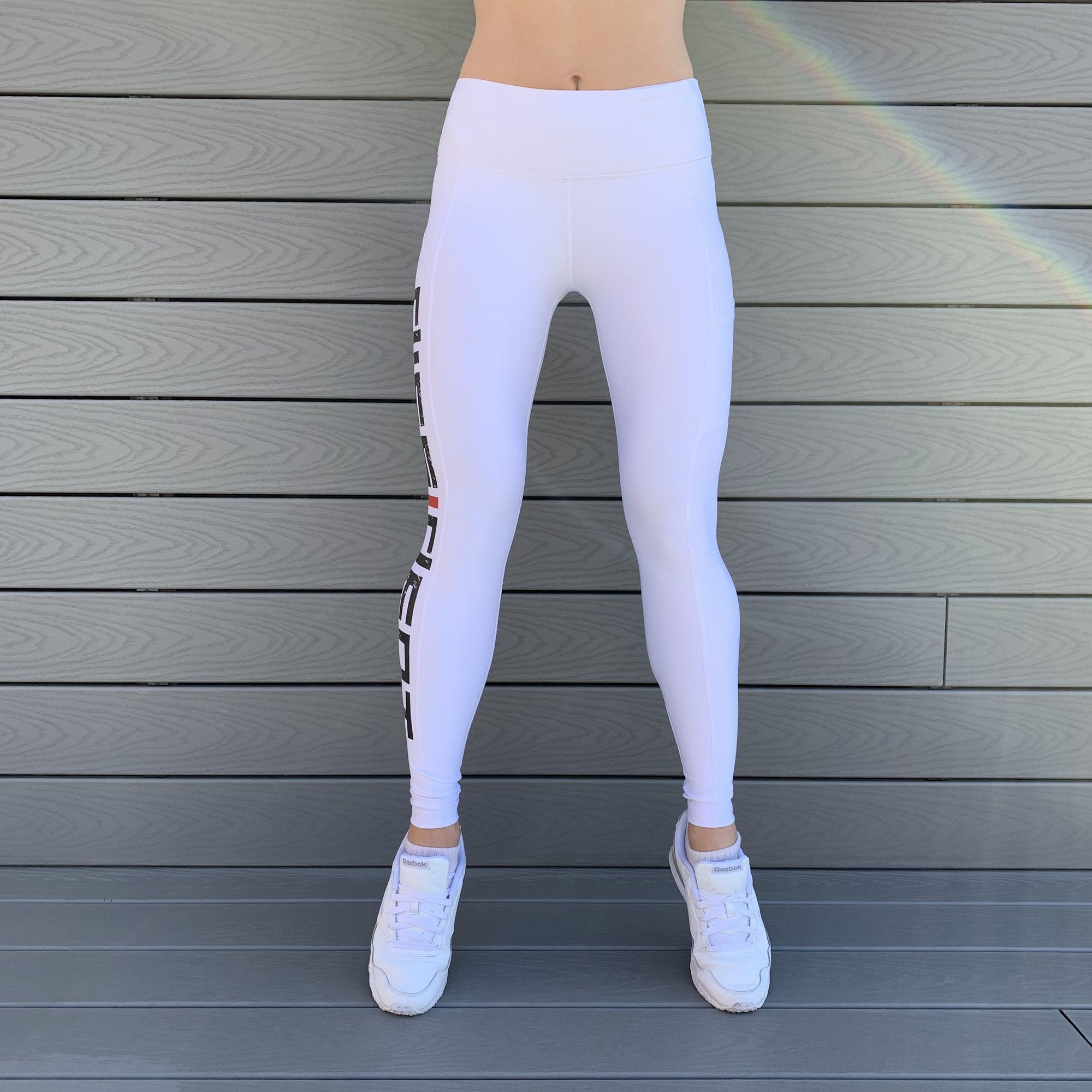 Dissident Gym Wear Contour Push-Up Leggings - WHITE