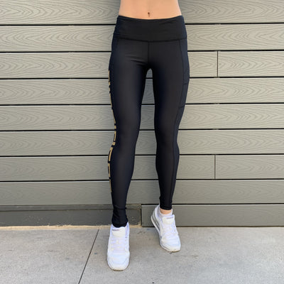 Limited Edition Anniversary - Contour Push-Up Leggings - Black/Gold