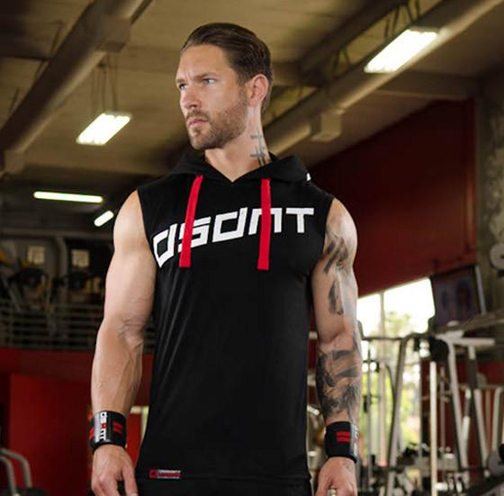 Dissident Gym Wear Sleeveless TUNE OUT Hoodie