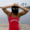 XTENFIT - Dissident Gym Wear Ladies Red Racer Tank