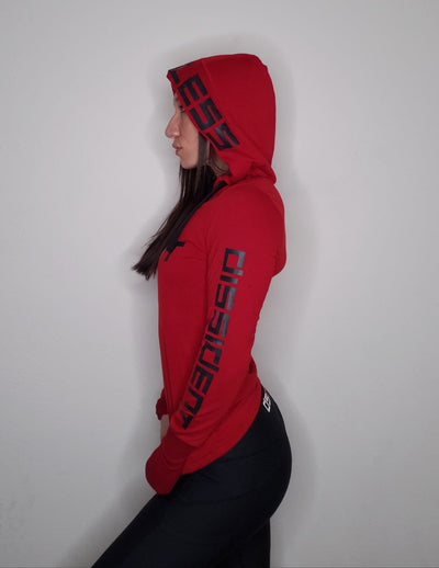 FEARLESS Long Sleeve Tune Out Red - Ladies