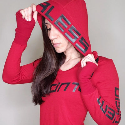 FEARLESS Long Sleeve Tune Out Red - Ladies