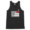 Men's Work For It Tank Top Black