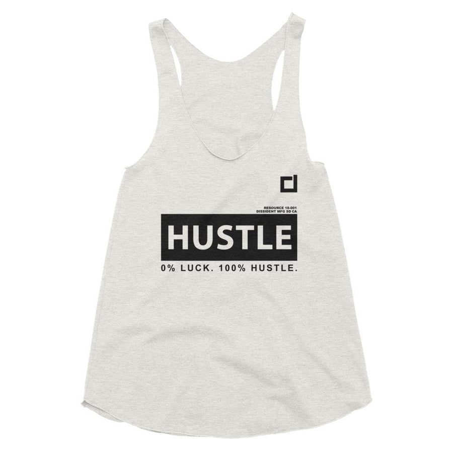 Hustle Tri-Blend Ladies Racerback Tank