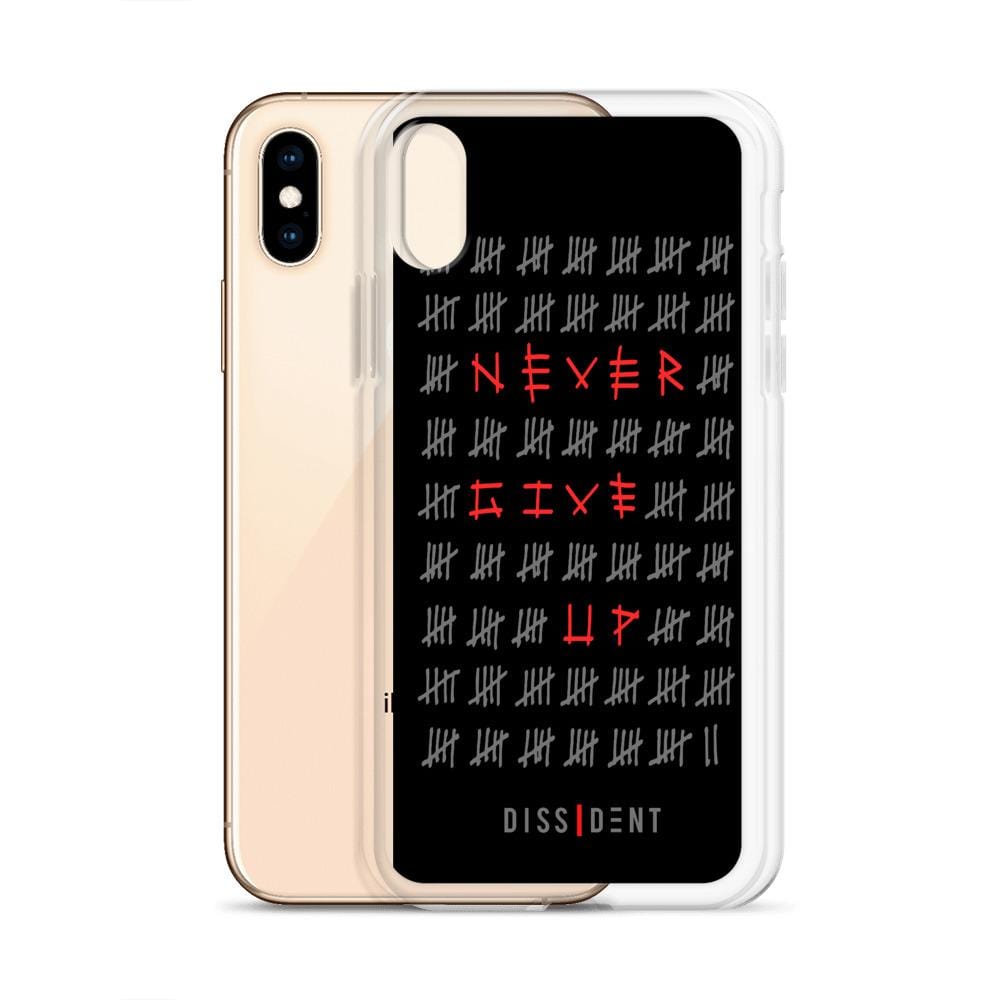 Never Give Up iPhone Case