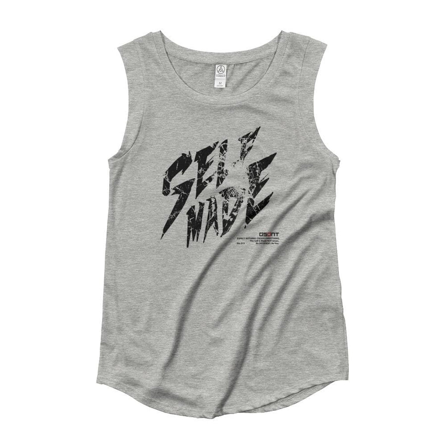 Self Made - Ladies’ Muscle Tee Grey
