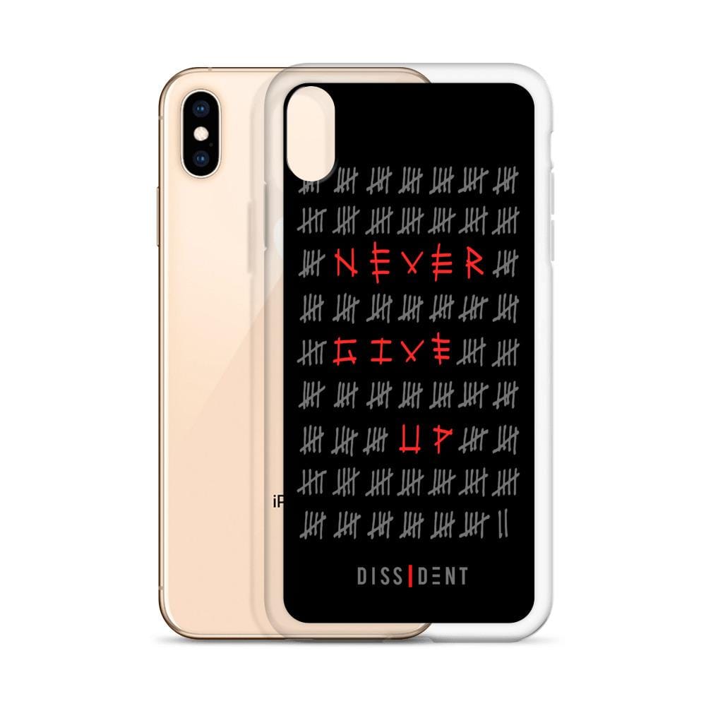 Never Give Up iPhone Case