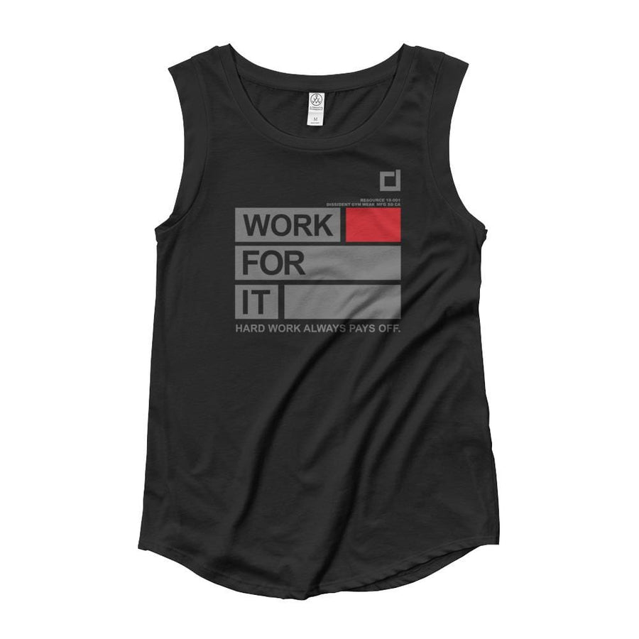 Work For It Ladies’ Cap Sleeve T-Shirt