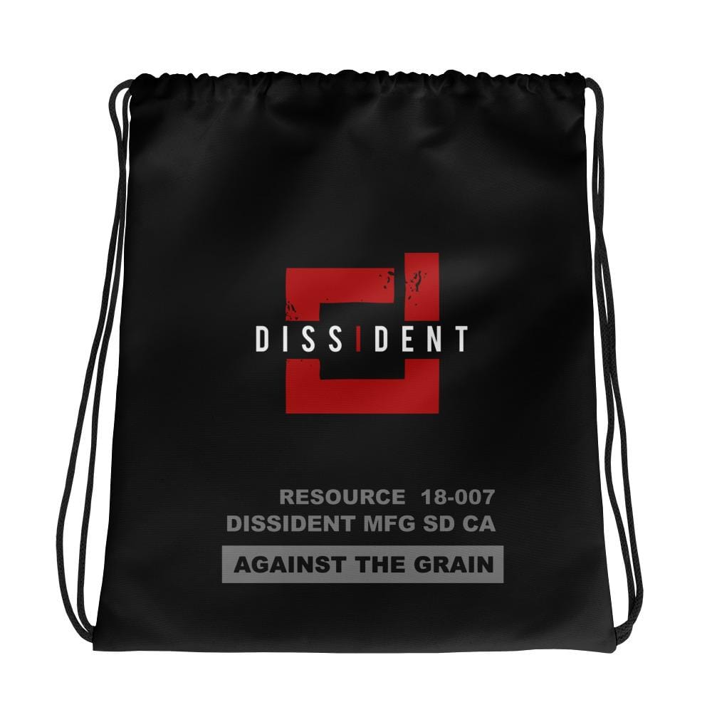 Dissident Against The Grain Drawstring bag