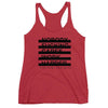 Nobody F*cking Cares Racerback Tank Red