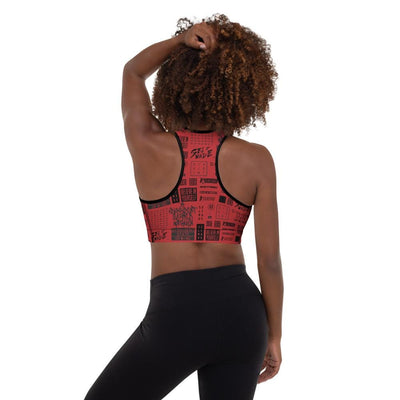 Self Made Sports Bra Red
