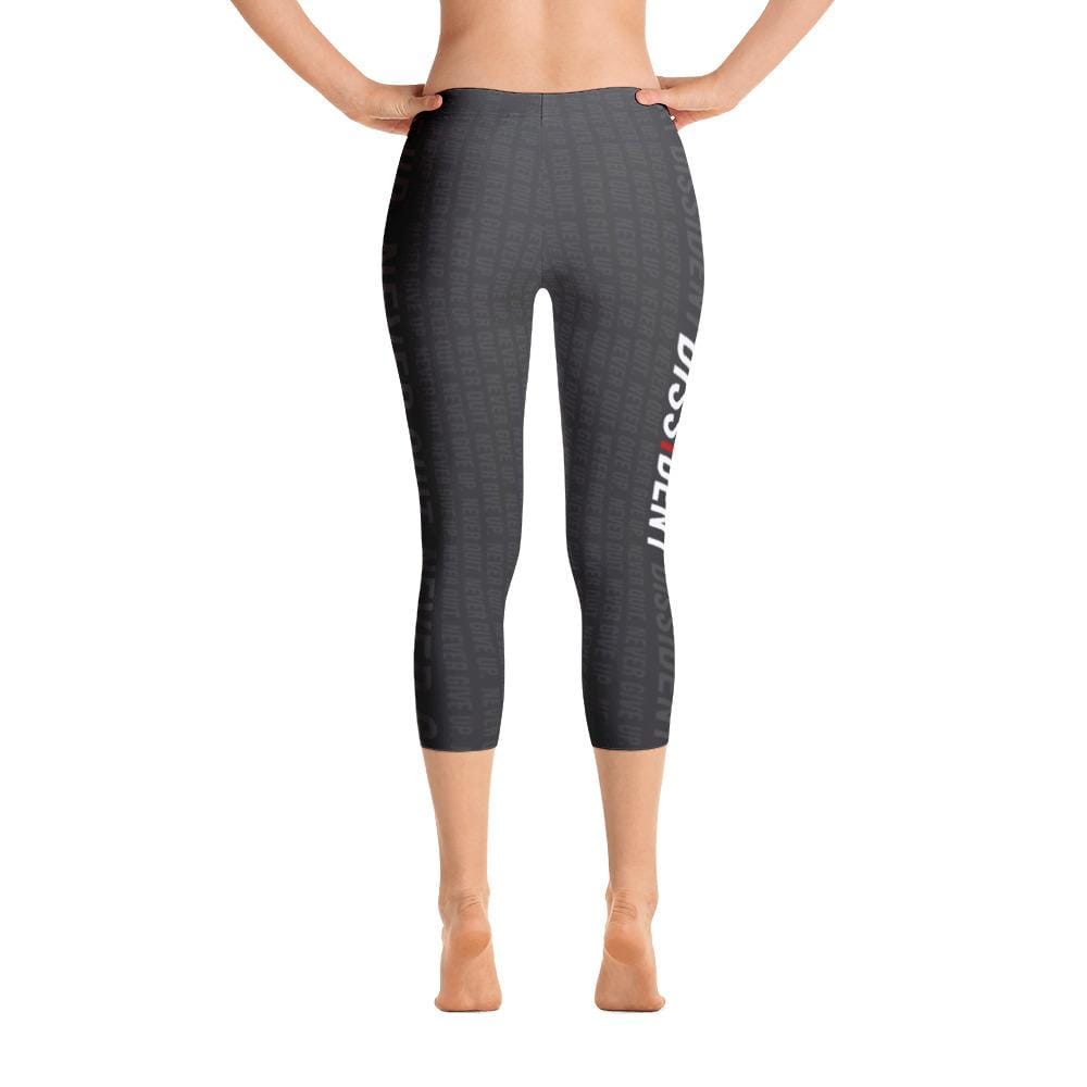 Dissident Never Quit. Capri Leggings
