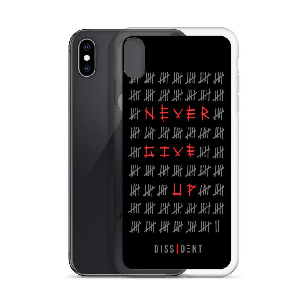 Never Give Up iPhone Case