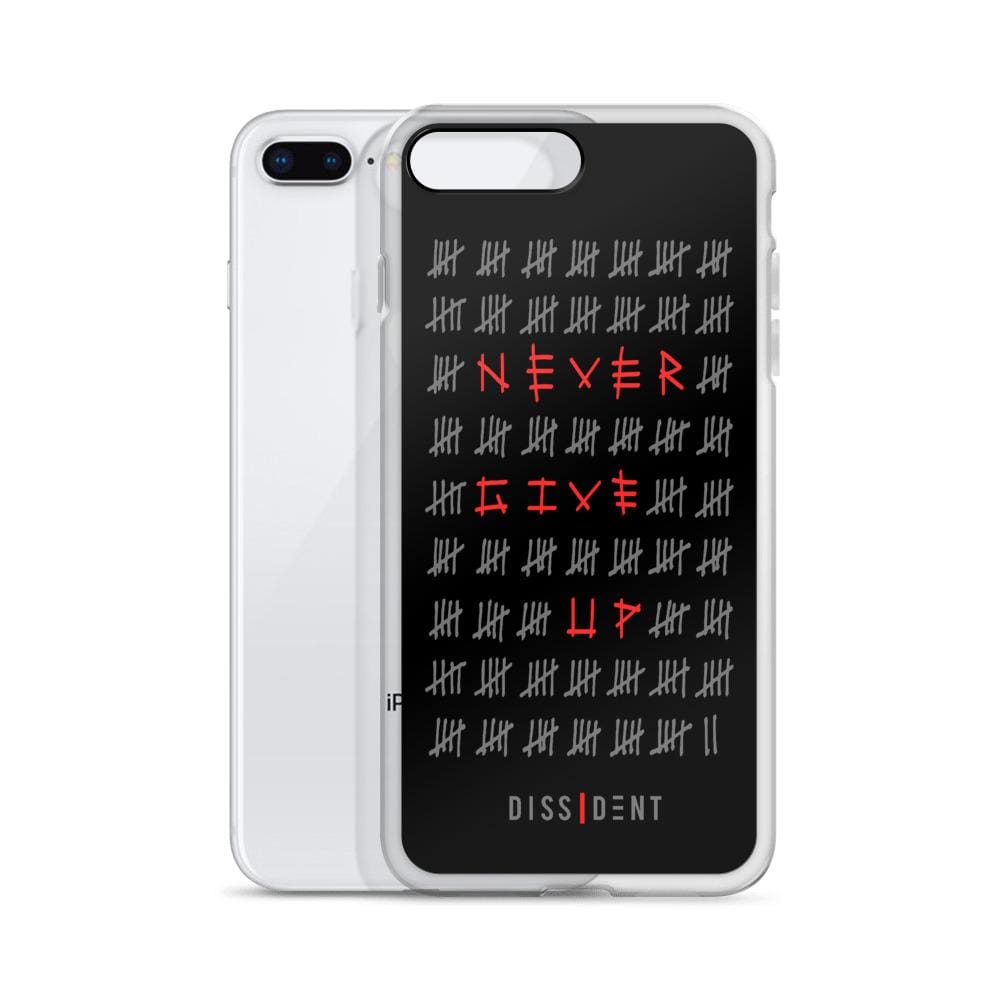 Never Give Up iPhone Case