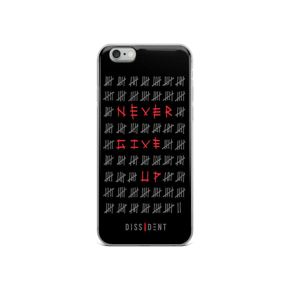 Never Give Up iPhone Case