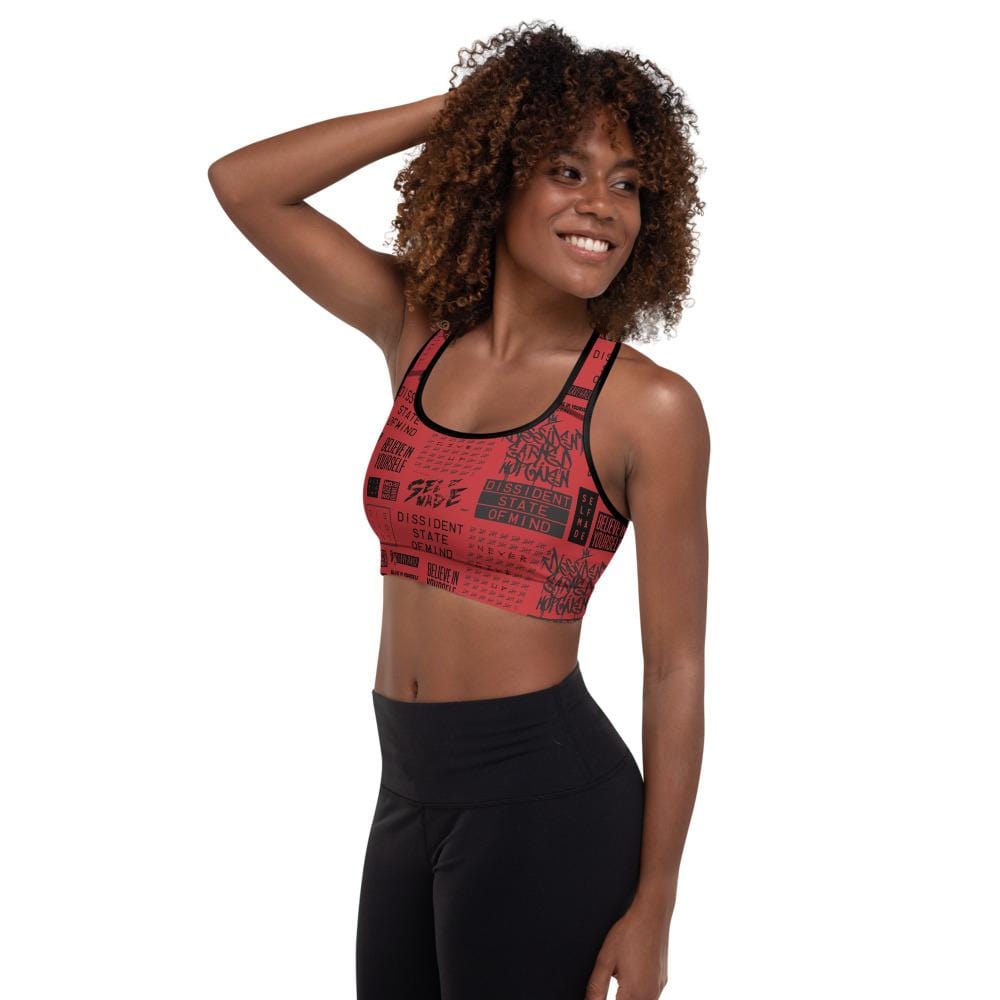 Self Made Sports Bra Red