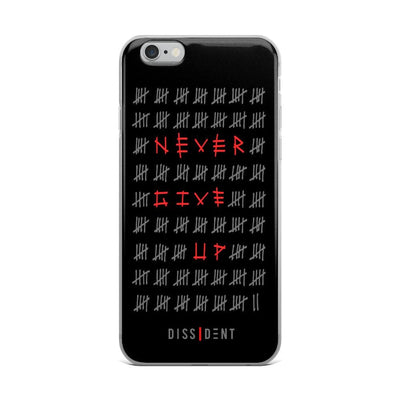 Never Give Up iPhone Case