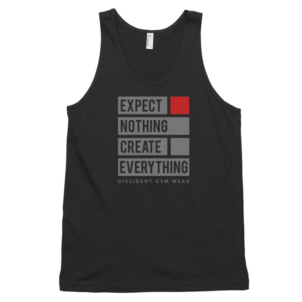 Expect Nothing Create Everything Tank Top Dark