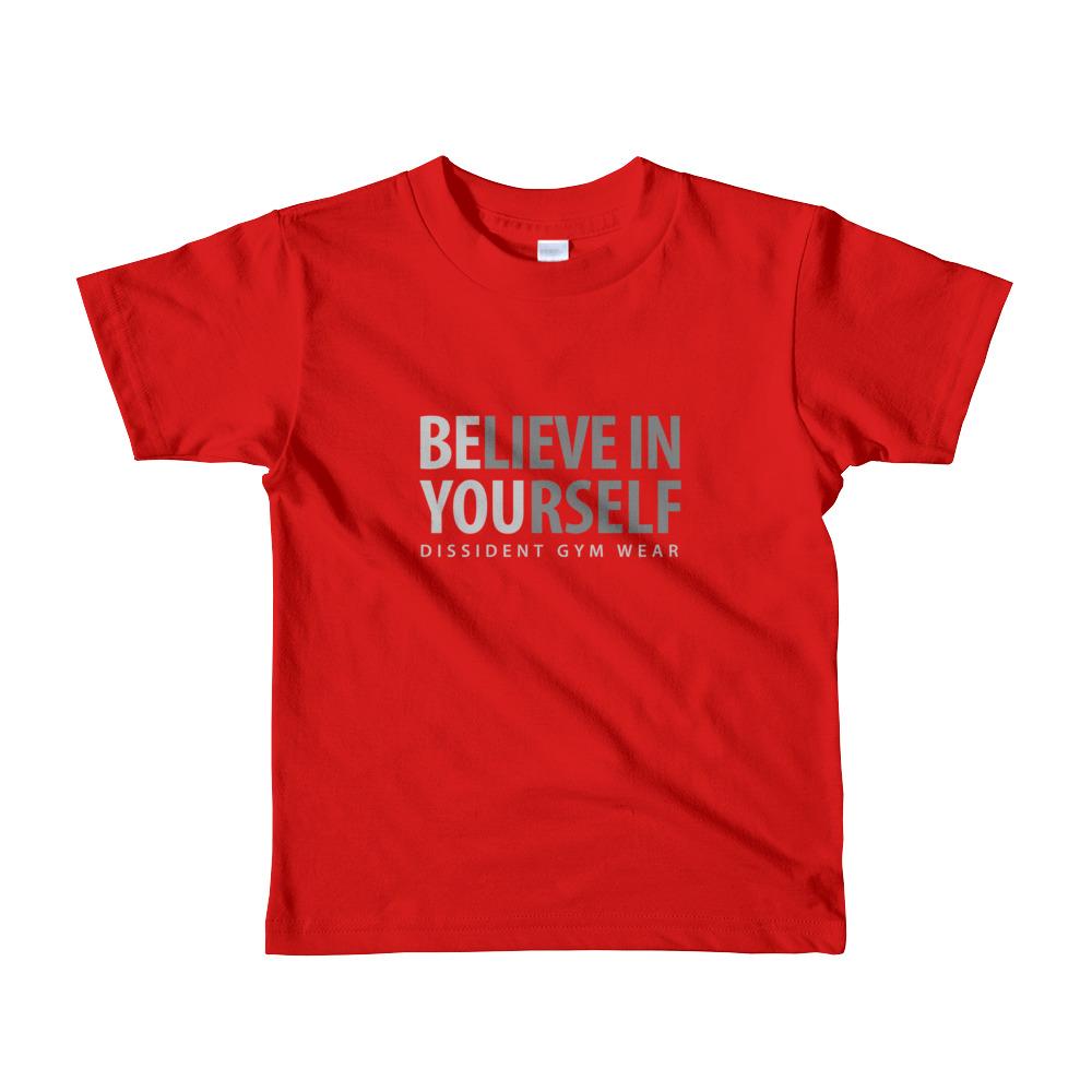 Believe In Yourself Short sleeve kids t-shirt 2-4