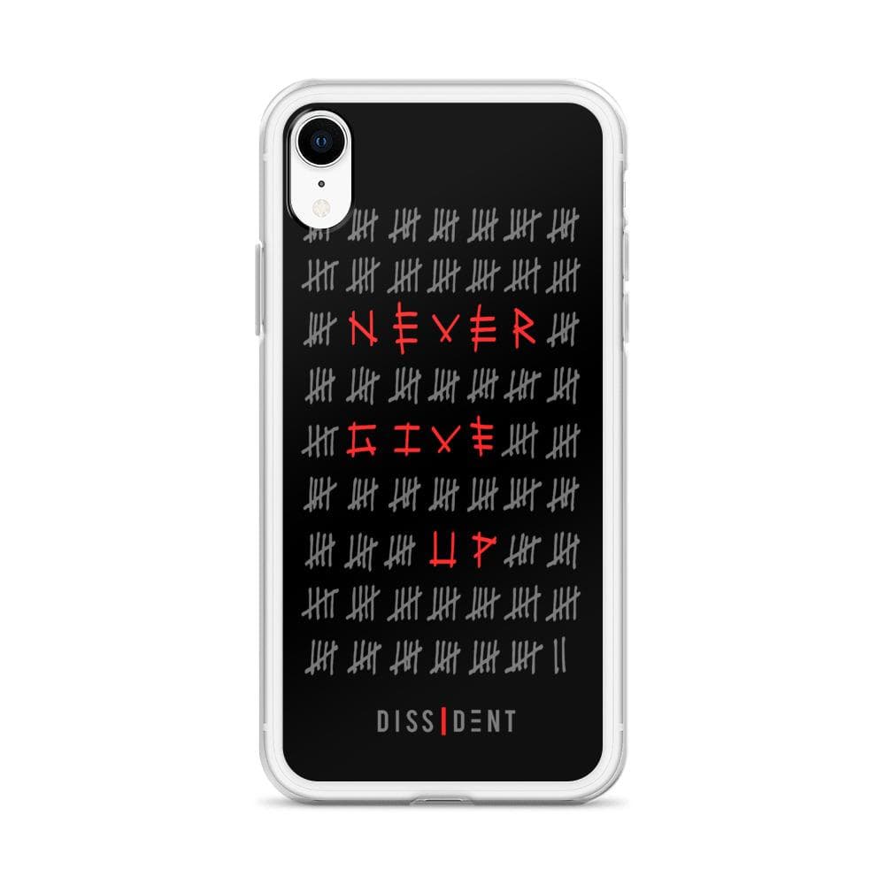 Never Give Up iPhone Case