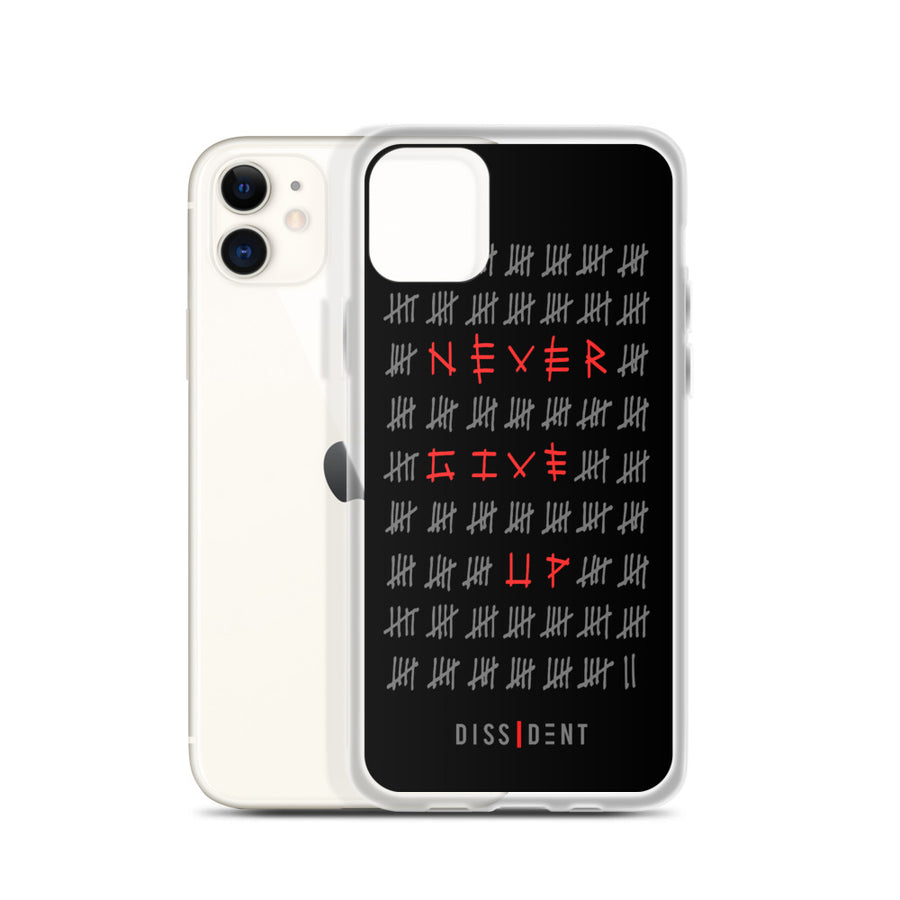 Never Give Up iPhone Case