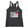 Ladies Work For It Racerback Tank Black