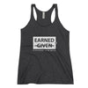 Ladies Earned Racer back Tank Black