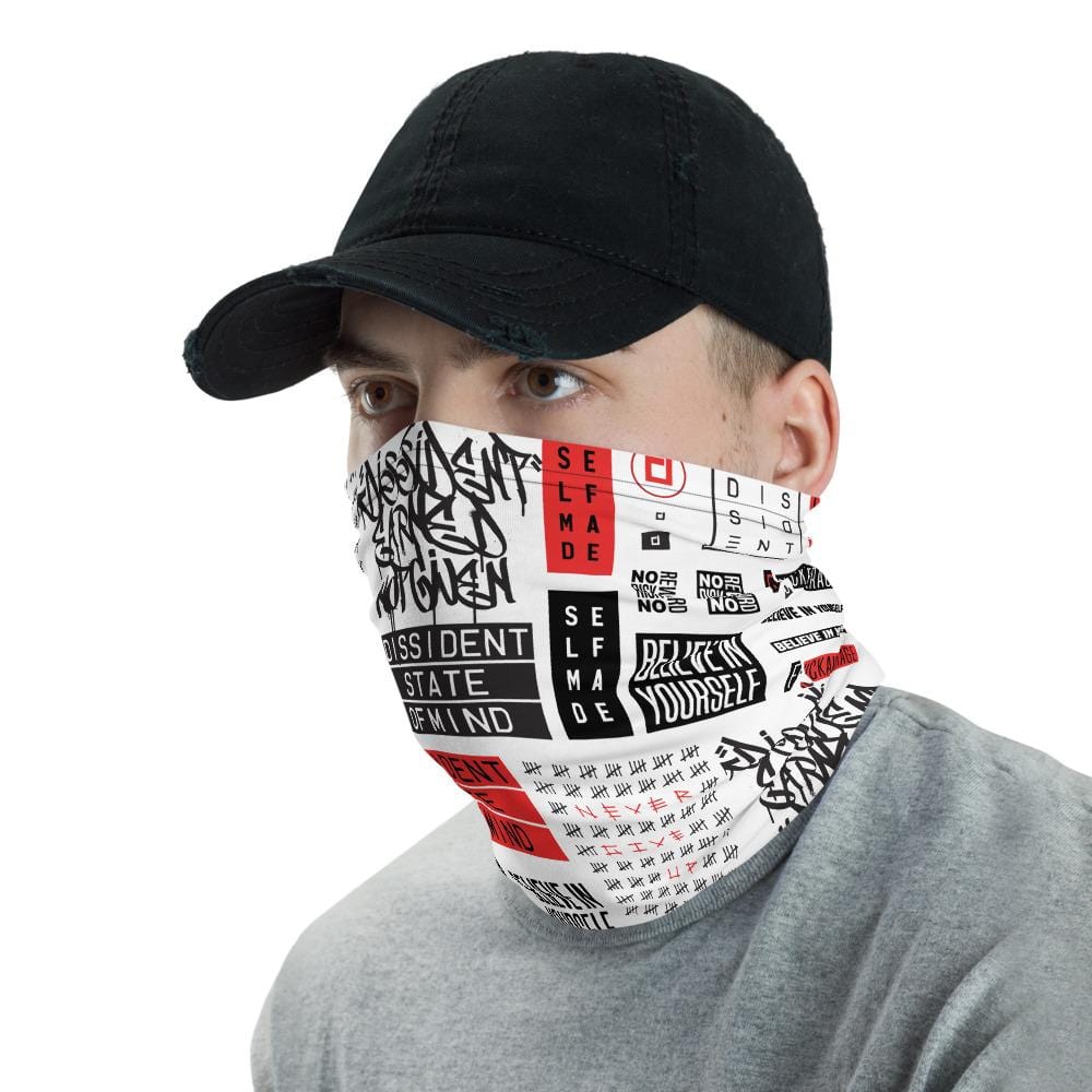 Self Made Print Mask White
