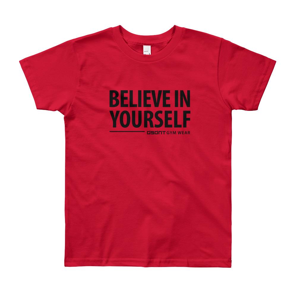 Believe in Yourself Youth Short Sleeve T-Shirt 8-12