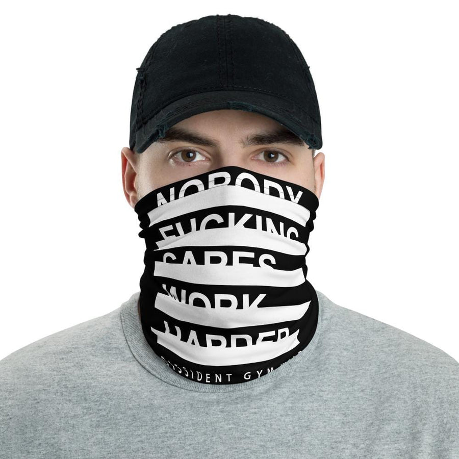 Nobody F*cking Cares work Harder Face Mask