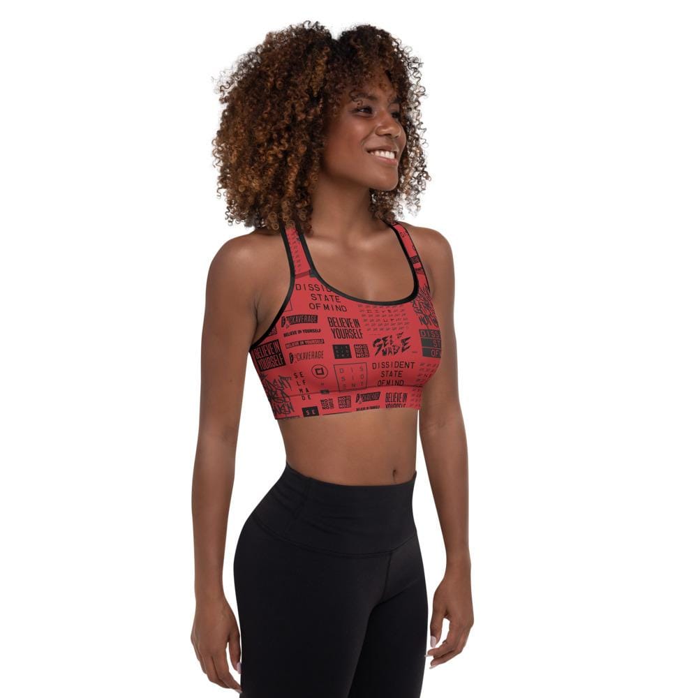 Self Made Sports Bra Red