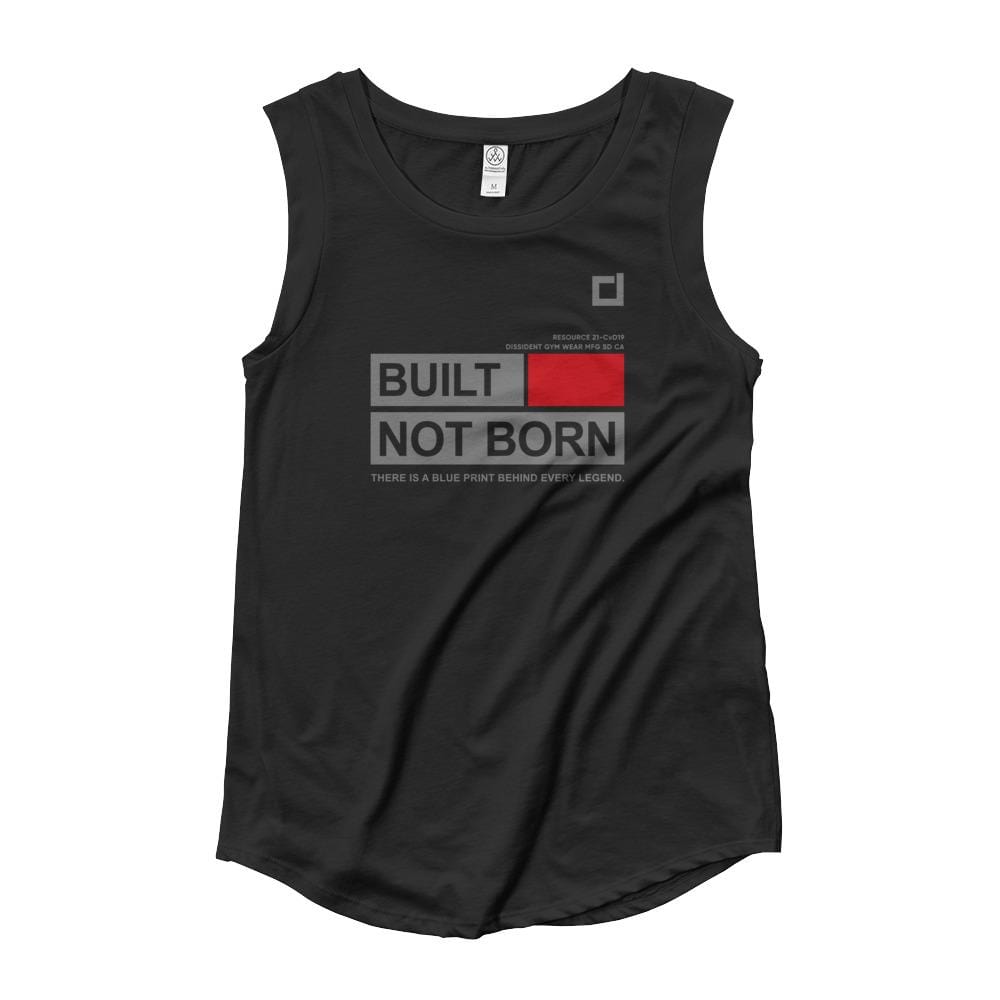 Built Not Born Ladies’ Cap Sleeve T-Shirt
