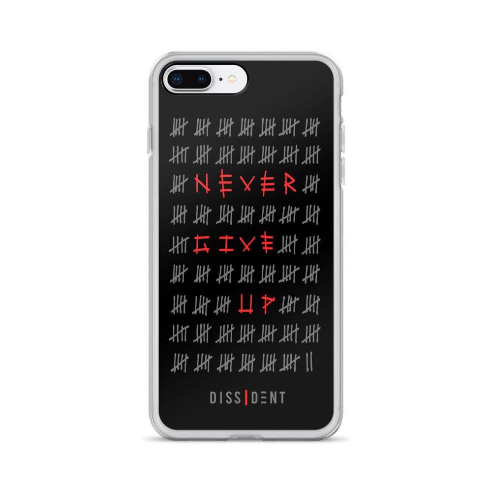 Never Give Up iPhone Case