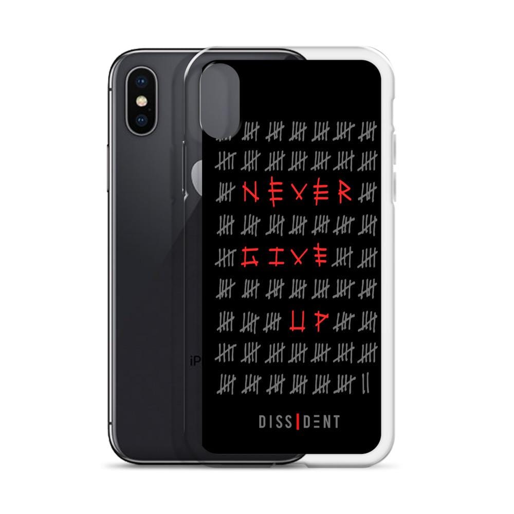 Never Give Up iPhone Case