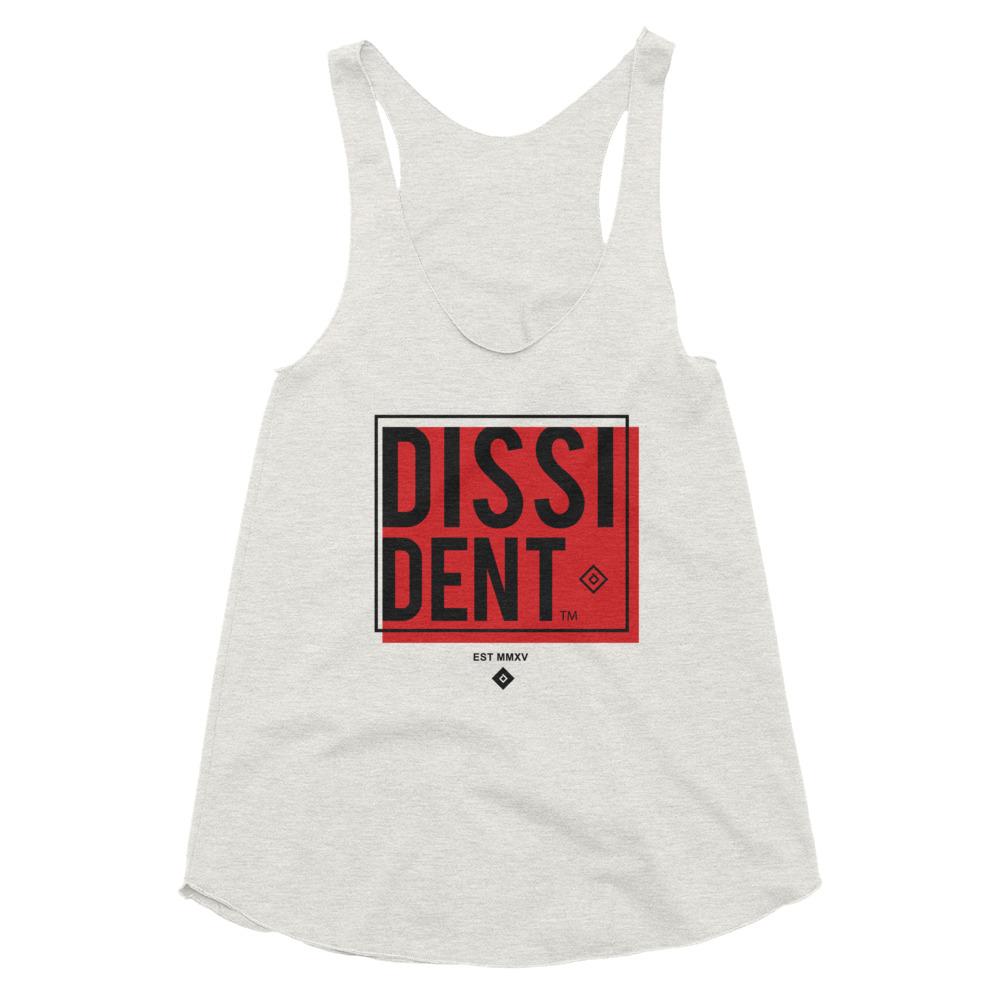 DISSI-DENT Tri-Blend Racerback Tank