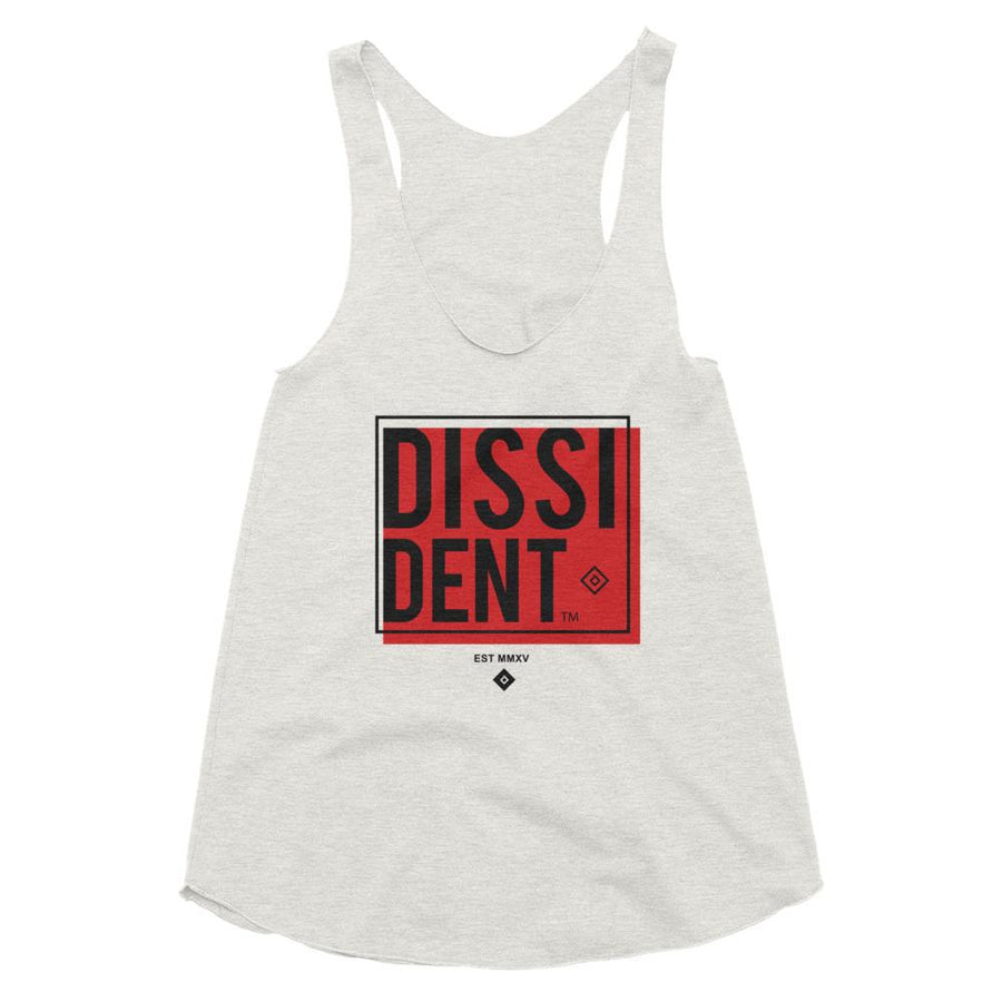 DISSI-DENT Tri-Blend Racerback Tank