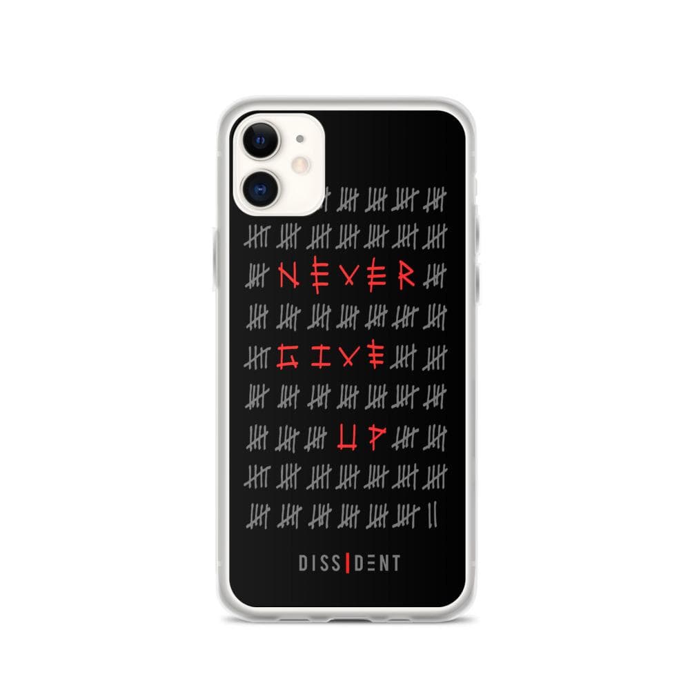 Never Give Up iPhone Case