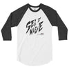 Self Made - 3/4 sleeve raglan shirt - Blk/Wht