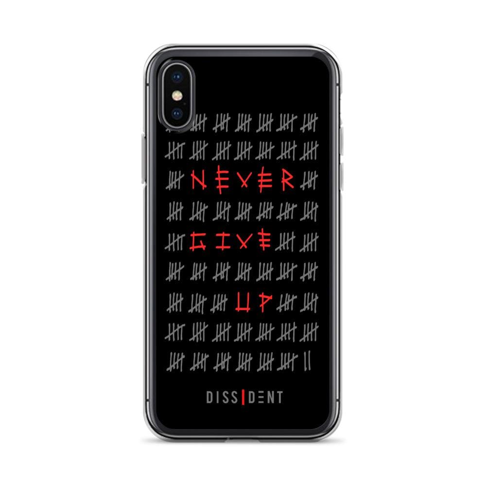 Never Give Up iPhone Case