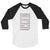 Never Give Up.  3/4 Sleeve Raglan Shirt