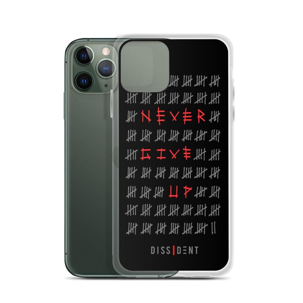Never Give Up iPhone Case