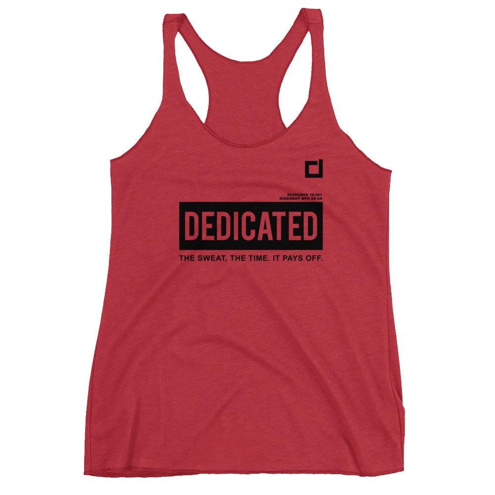 Dedicated Racerback Tank Red