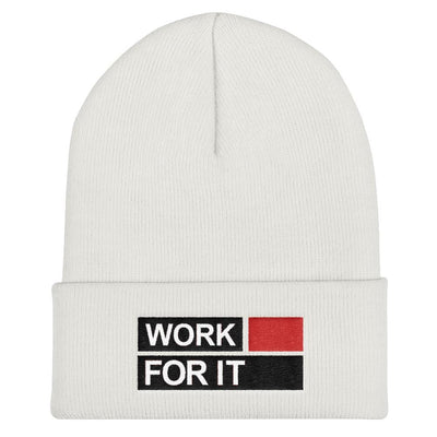 WORK FOR IT Cuffed Beanie