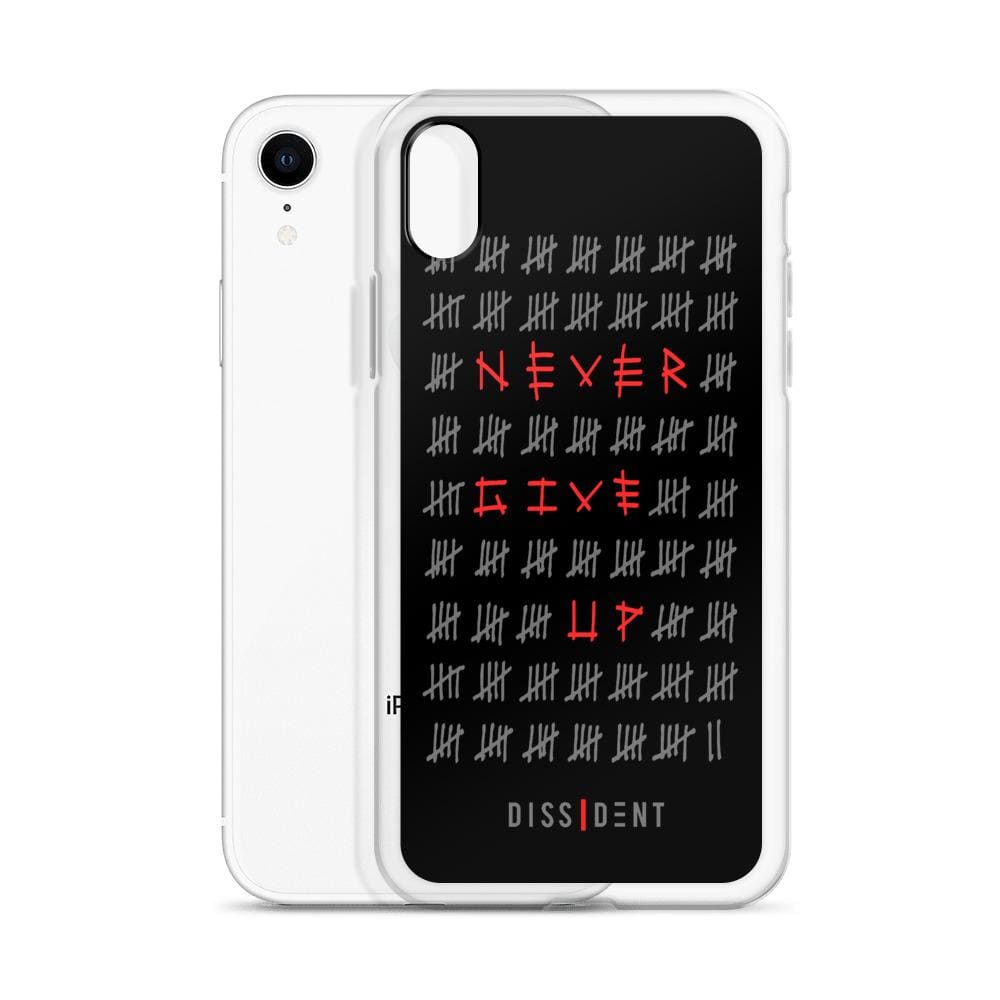 Never Give Up iPhone Case