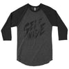 Self Made 3/4 sleeve raglan shirt Black/Grey