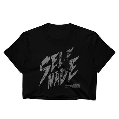 Self Made Women's Crop Top Black