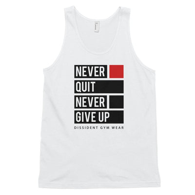 Never Quit never Give Up Tank Top